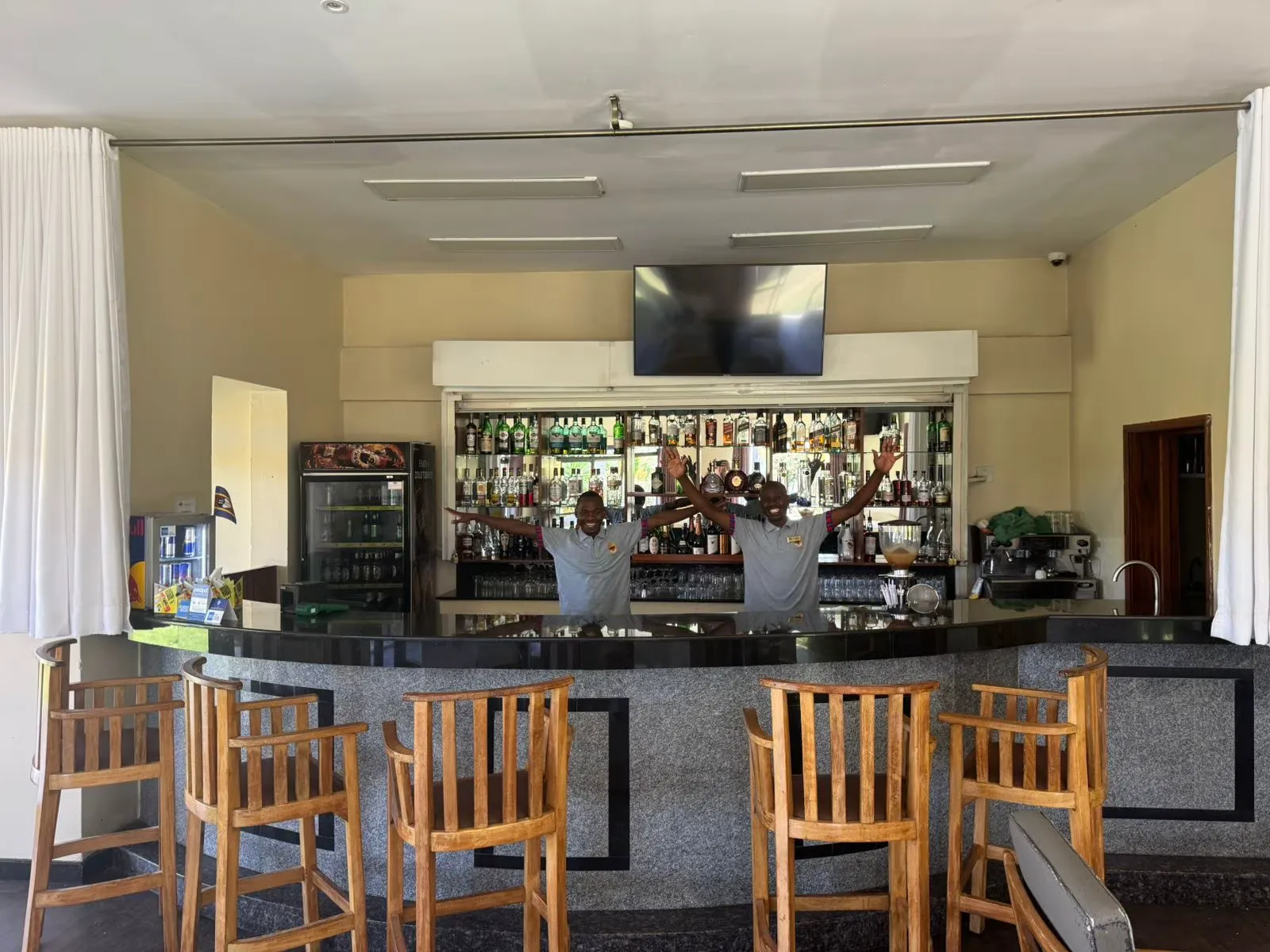 The mess bar and restaurant
