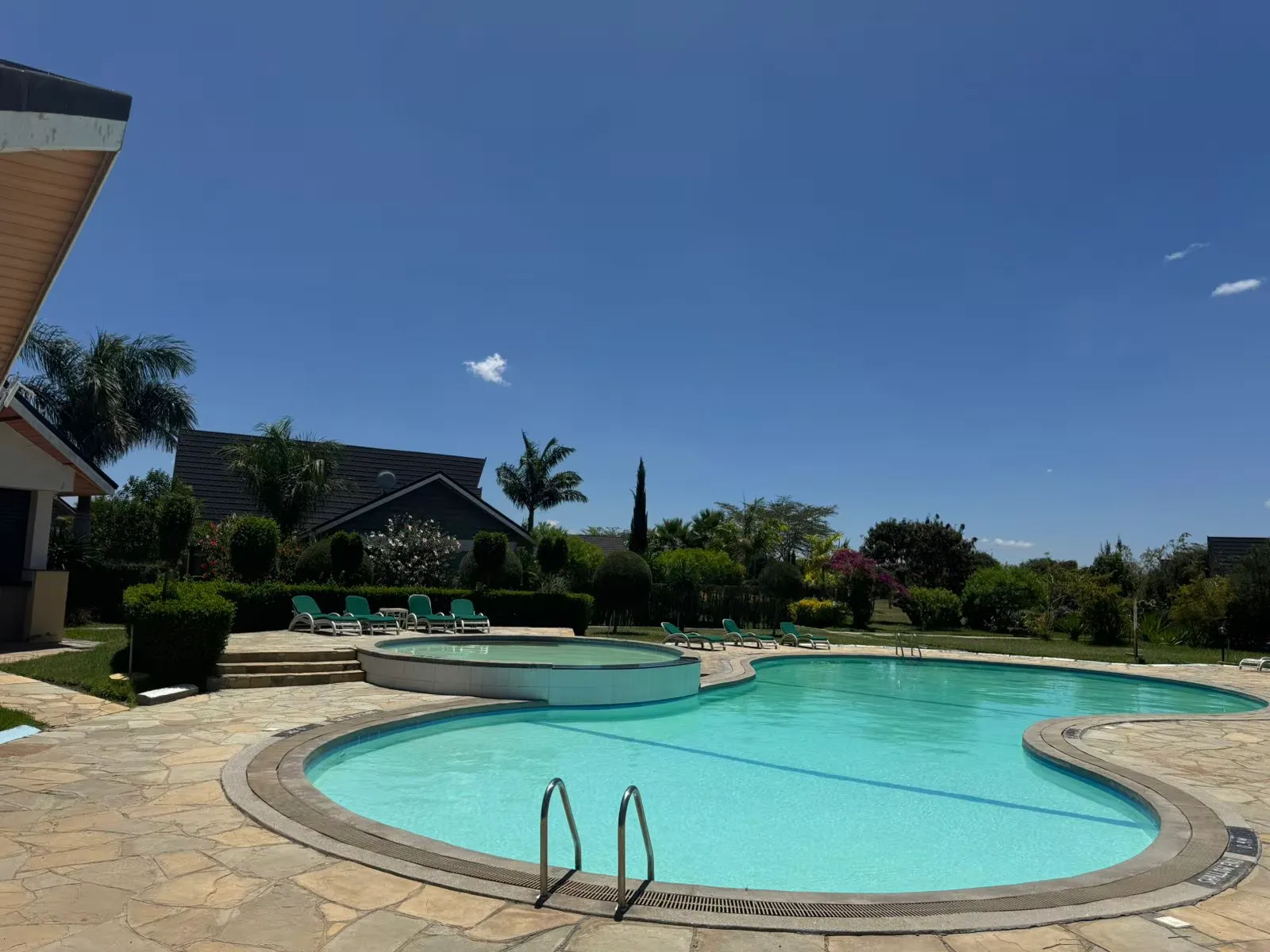 Swimming pool and poolside terrace