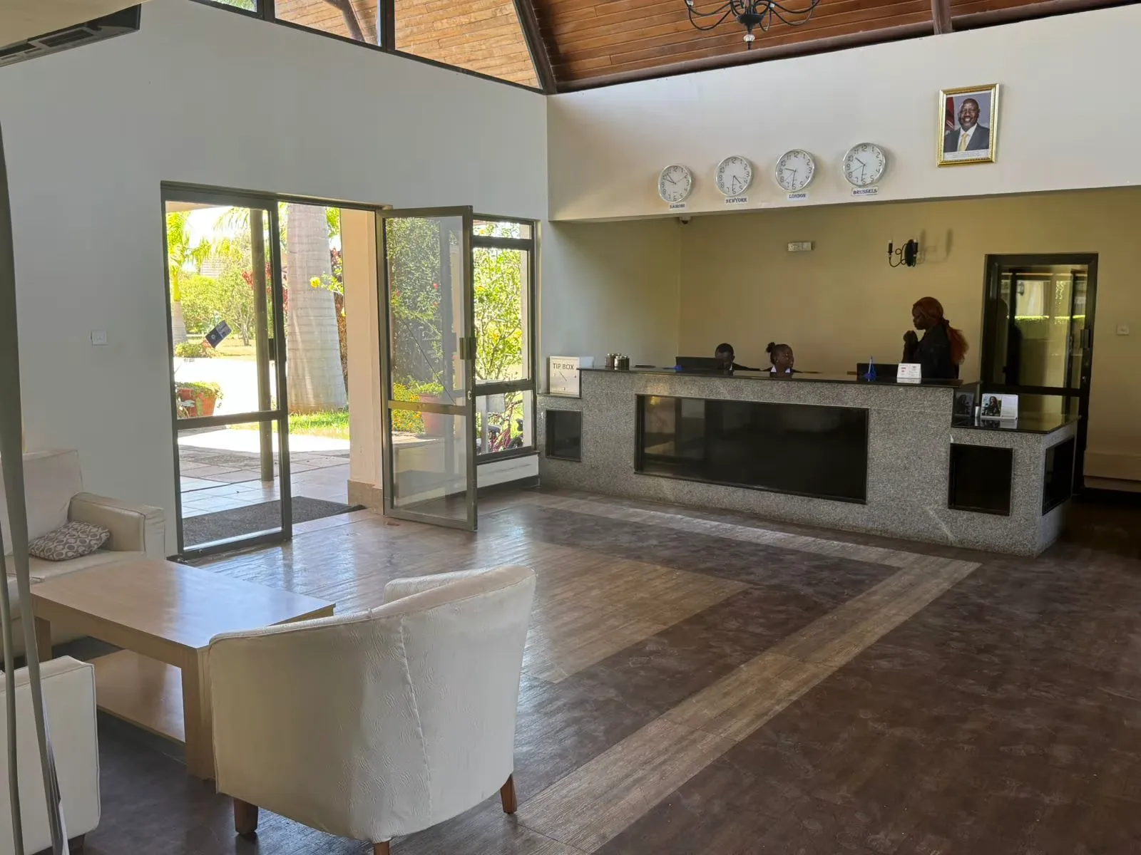 Academy reception and admin lobby